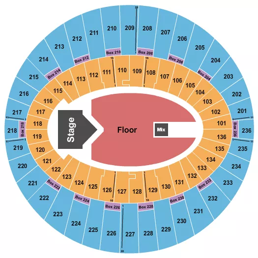 seating chart for The Kia Forum - Russ - eventticketscenter.com