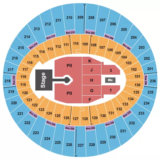 seating chart for The Kia Forum - Sabrina Carpenter - eventticketscenter.com