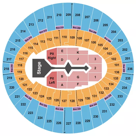 seating chart for The Kia Forum - Shakira - eventticketscenter.com