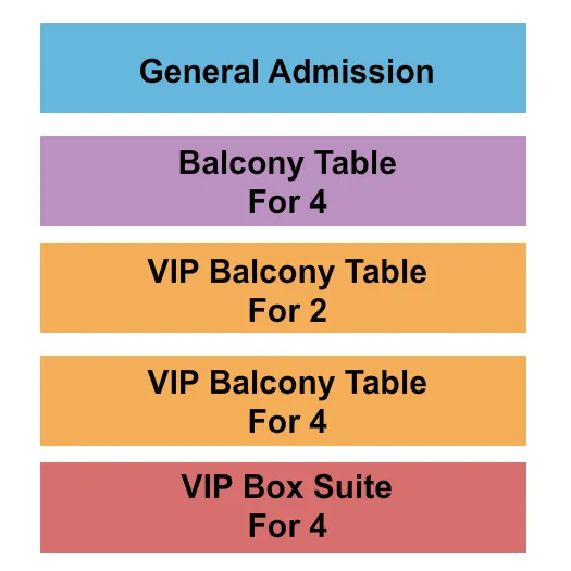 seating chart for The King of Clubs - Columbus - GA VIP and Table - eventticketscenter.com