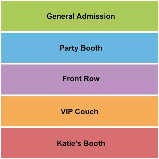 seating chart for The Kookaburra Lounge - Comedy - eventticketscenter.com