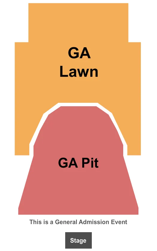seating chart for Everwise Amphitheater at White River State Park - GA Event - eventticketscenter.com