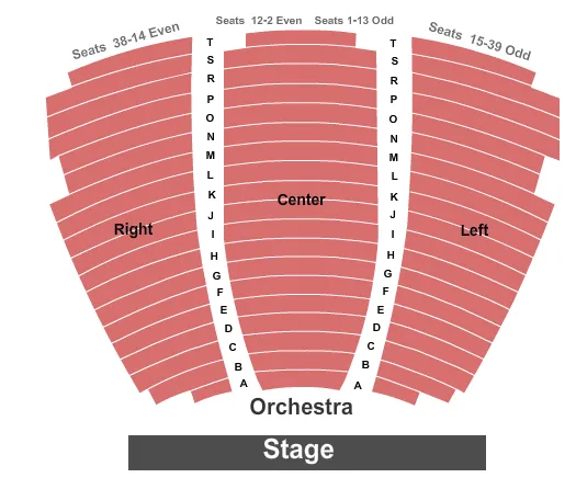 seating chart for The Lobero Theatre - End Stage - eventticketscenter.com