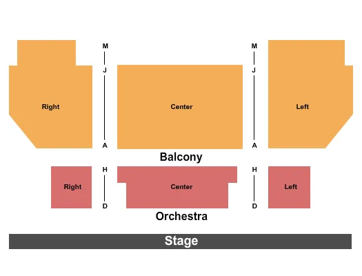 seating chart for The Loeb Drama Center At American Repertory Theatre - Endstage 2 - eventticketscenter.com