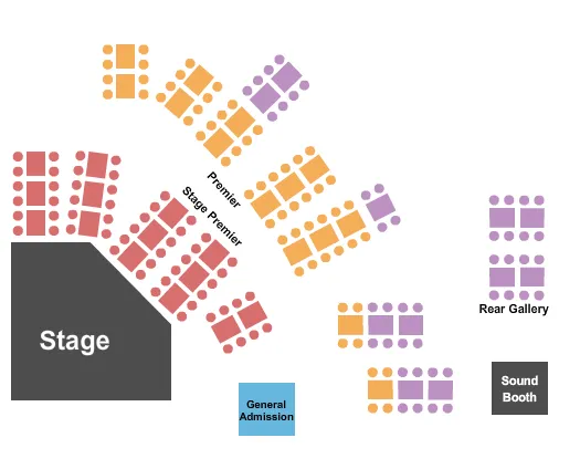 seating chart for The Loft At City Winery - Philadelphia  - GA/Stage Premier/Rear Gallery - eventticketscenter.com