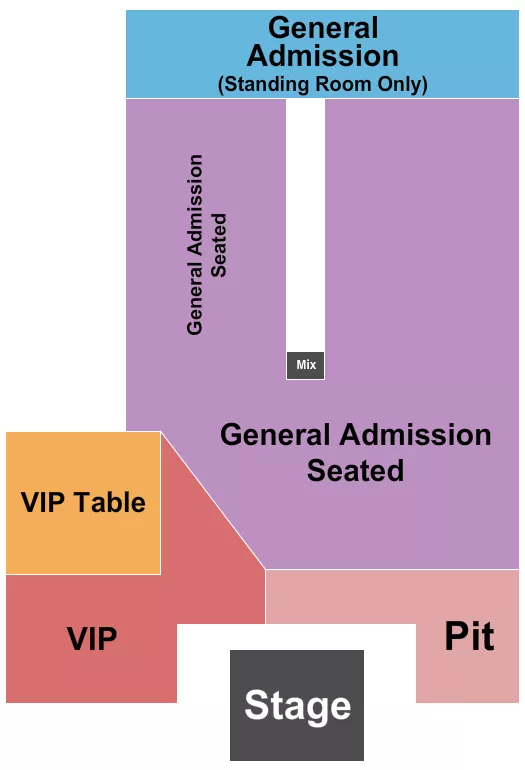 seating chart for The Lumberyard Canyon - Pit/VIP/GA Seated & Standing 2 - eventticketscenter.com