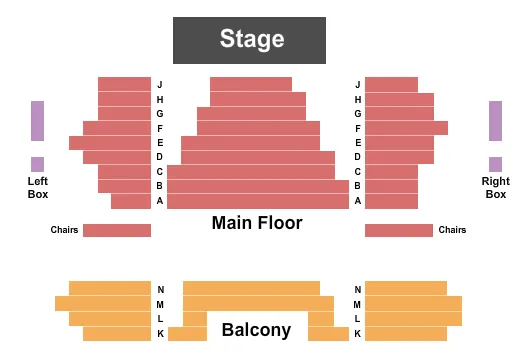 seating chart for The Mabel Tainter - Endstage - eventticketscenter.com