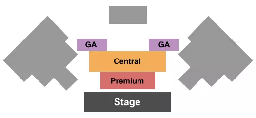 seating chart for Imagine Showroom at Horseshoe Las Vegas - Potted Potter 2 - eventticketscenter.com