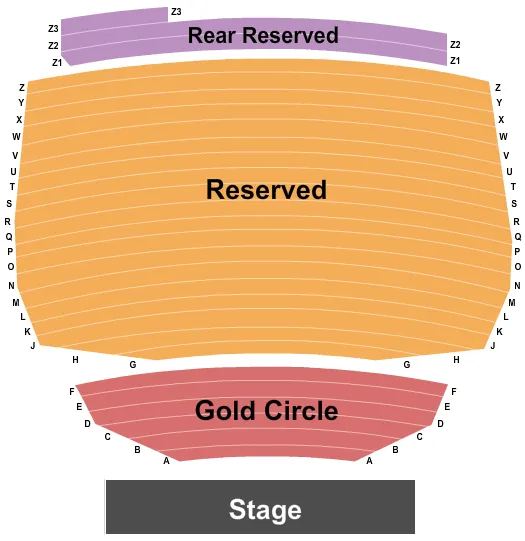 seating chart for The Magnolia Performing Arts Center - End Stage - eventticketscenter.com