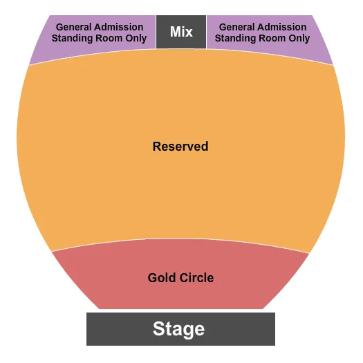 seating chart for The Magnolia Performing Arts Center - Endstage & Rear GA - eventticketscenter.com