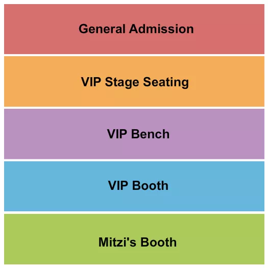 seating chart for The Main Room at The Comedy Store - GA/Booth/Bench/VIP - eventticketscenter.com