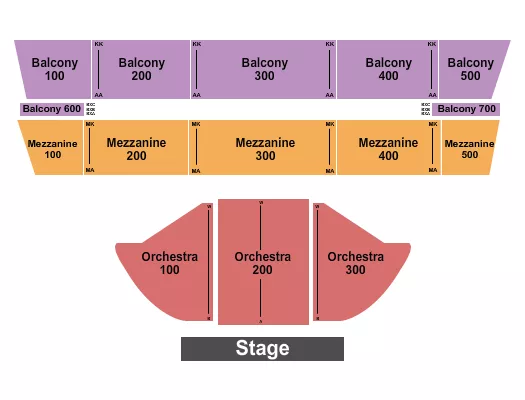 seating chart for The Mansion - MO - Endstage 2 - eventticketscenter.com