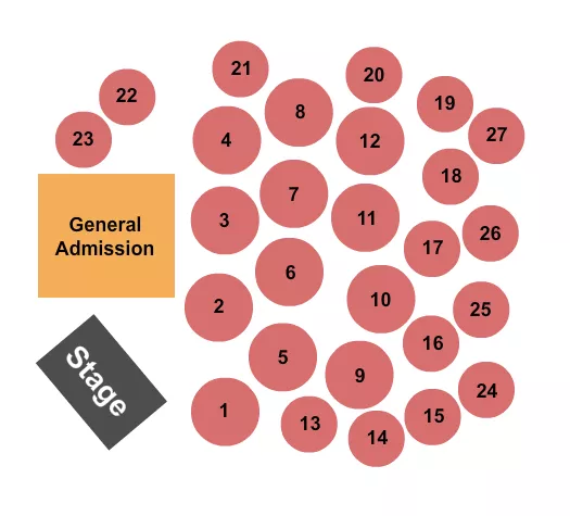 seating chart for The Maryland Theatre - GA & Tables - eventticketscenter.com