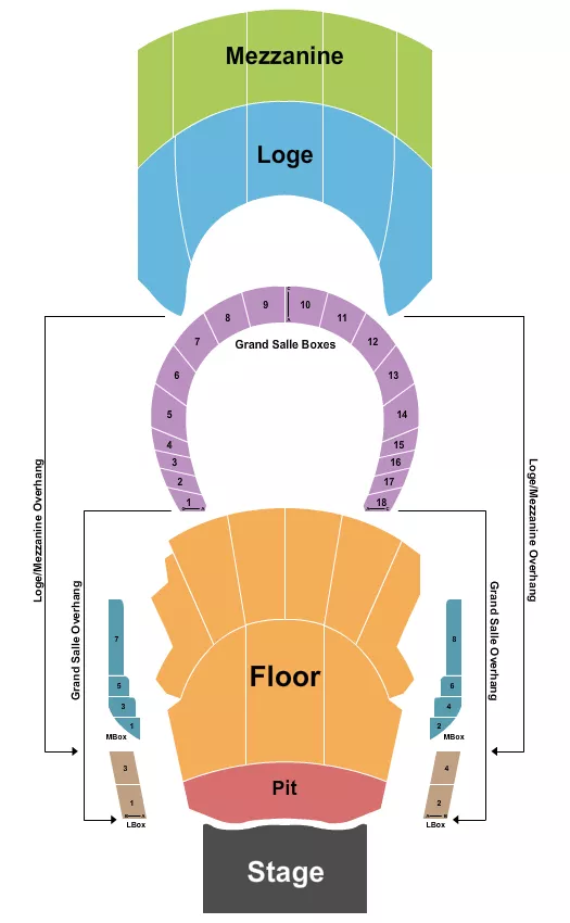 seating chart for The Met Presented by Highmark - Endstage GA Pit & Floor - eventticketscenter.com