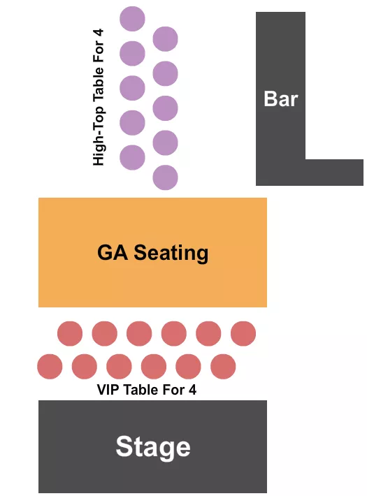 seating chart for The Mil At Cannery Hall - GA/VIP/Tables - eventticketscenter.com