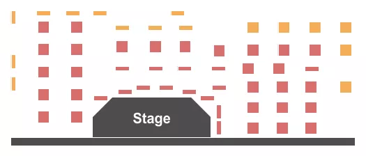 seating chart for The Mockingbird at The Peace Center - Endstage - eventticketscenter.com