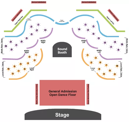 seating chart for The Moon - Endstage GA Flr - eventticketscenter.com