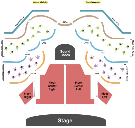 seating chart for The Moon - End Stage - eventticketscenter.com