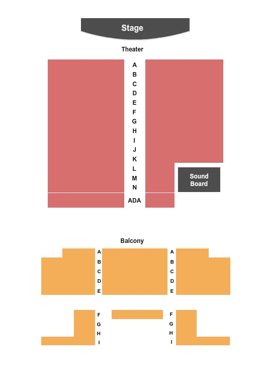 seating chart for The Mulehouse - Endstage - eventticketscenter.com