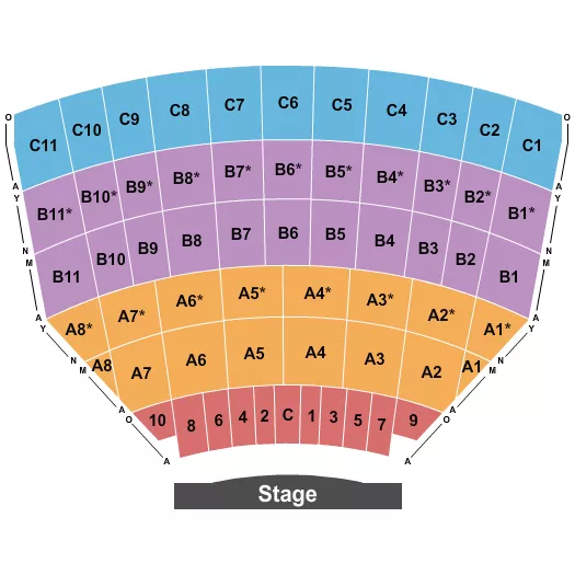 seating chart for The Muny - Endstage - eventticketscenter.com