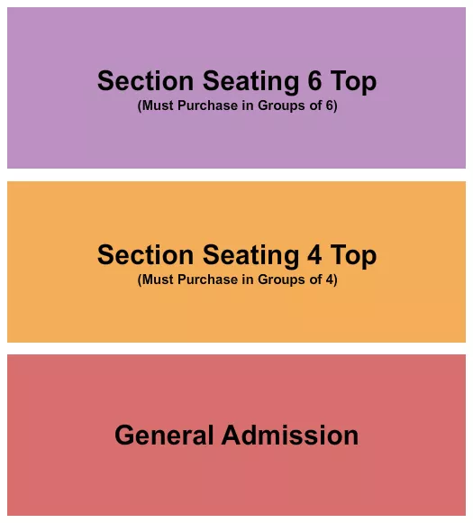 seating chart for The Music Room At Smith's Olde Bar - GA/Tables 2 - eventticketscenter.com
