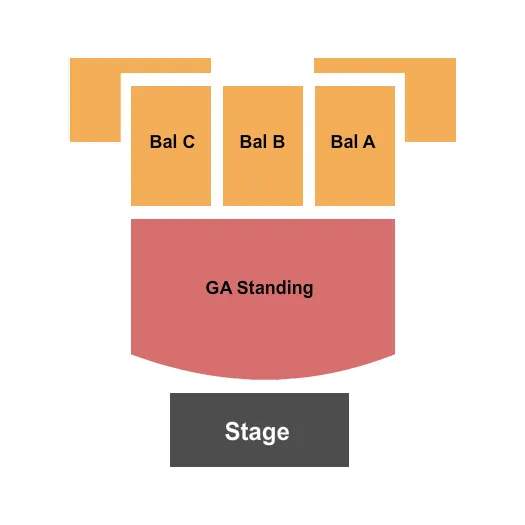 seating chart for The National - VA - Endstage 2 - eventticketscenter.com
