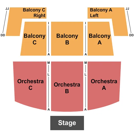 seating chart for The National - VA - Endstage 3 - eventticketscenter.com