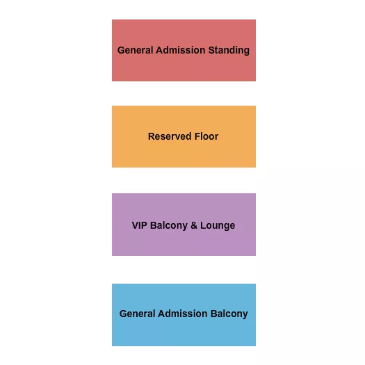 seating chart for The Novo - GA/Rsvd Flr/GA & VIP Balc - eventticketscenter.com