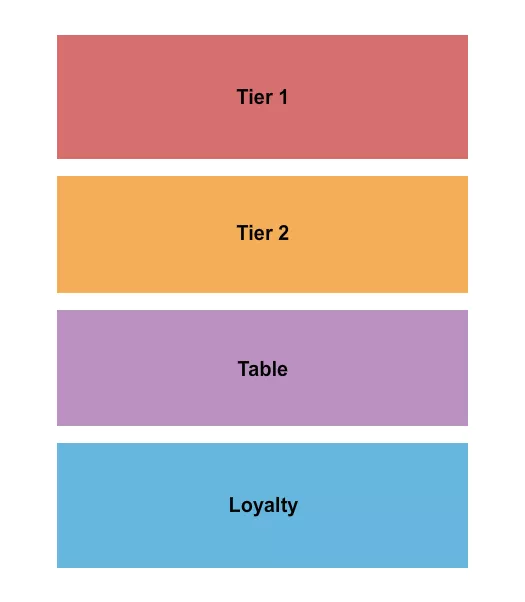 seating chart for The Office - Nashville - Tier/Table - eventticketscenter.com