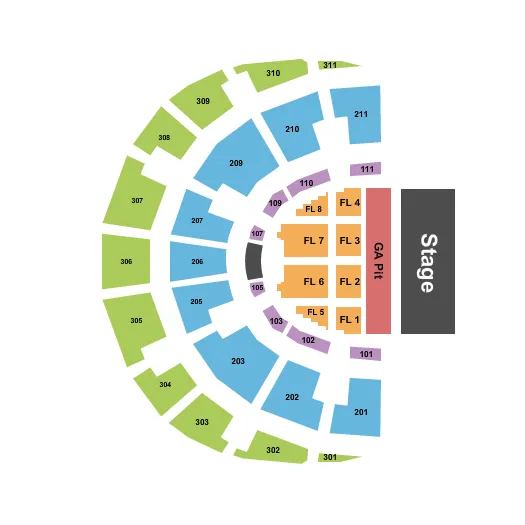 seating chart for The Orion Amphitheater - Endstage - eventticketscenter.com
