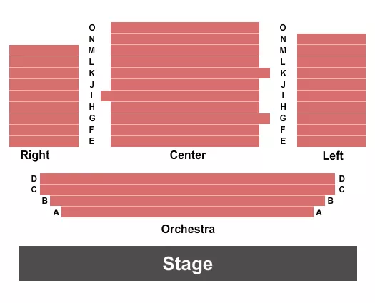 seating chart for The Palace Theatre - Ontario - Endstage - eventticketscenter.com
