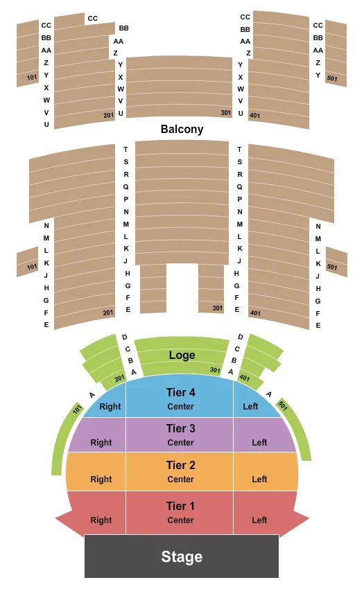 seating chart for The Palace Theatre - St. Paul - Endstage 2 - eventticketscenter.com