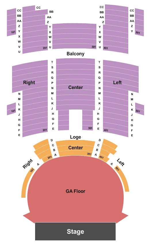 seating chart for The Palace Theatre - St. Paul - Endstage - eventticketscenter.com
