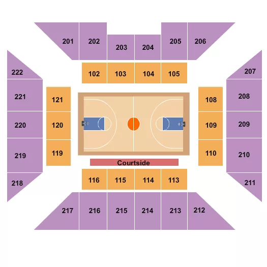 seating chart for The Palestra - Basketball - eventticketscenter.com