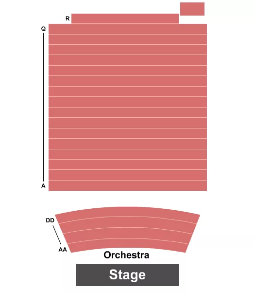 seating chart for The Park Theatre - End Stage - eventticketscenter.com