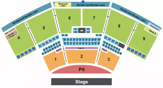 seating chart for The Pavilion At Star Lake - Endstage GA Pit 2023 - eventticketscenter.com