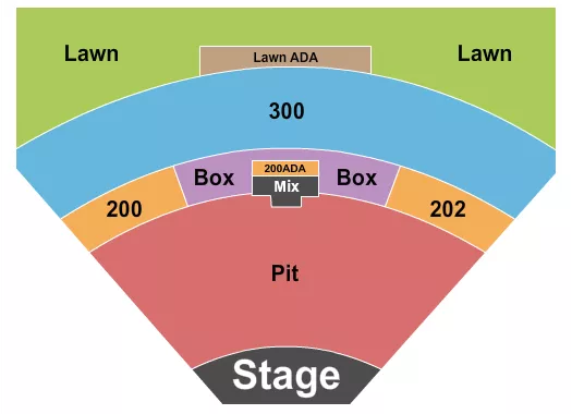 seating chart for The Pavilion at Toyota Music Factory - GA Pit & GA 300 - 2 - eventticketscenter.com