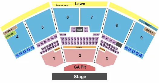 seating chart for The Pavilion At Star Lake - Endstage GA Pit - eventticketscenter.com