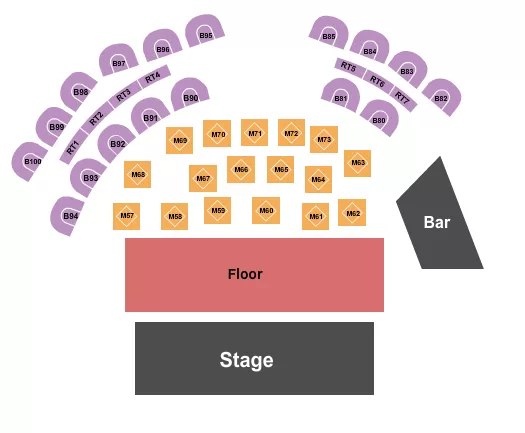 seating chart for The Pearl Showroom At Pure Casino Yellowhead - Endstage Tables 4 - eventticketscenter.com