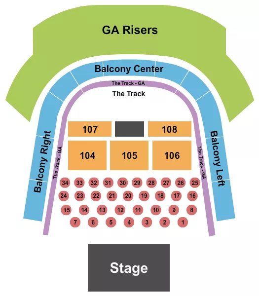 seating chart for The Pinnacle At Nashville Yards - ACM Honors - eventticketscenter.com