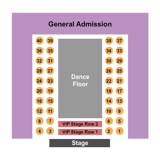 seating chart for The Post OG - End Stage - eventticketscenter.com