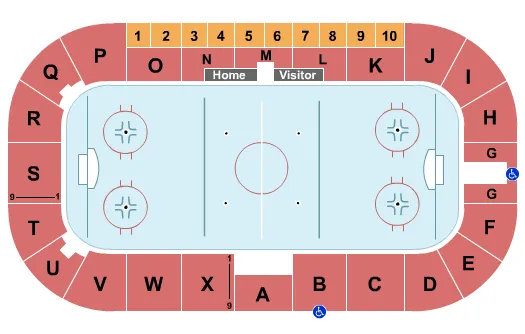 Hockey Seating Map