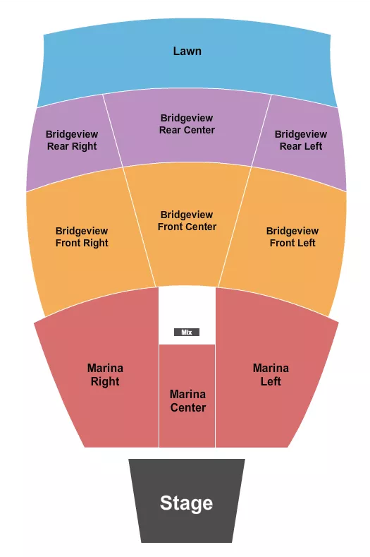 seating chart for The Rady Shell at Jacobs Park - Endstage 4 - eventticketscenter.com