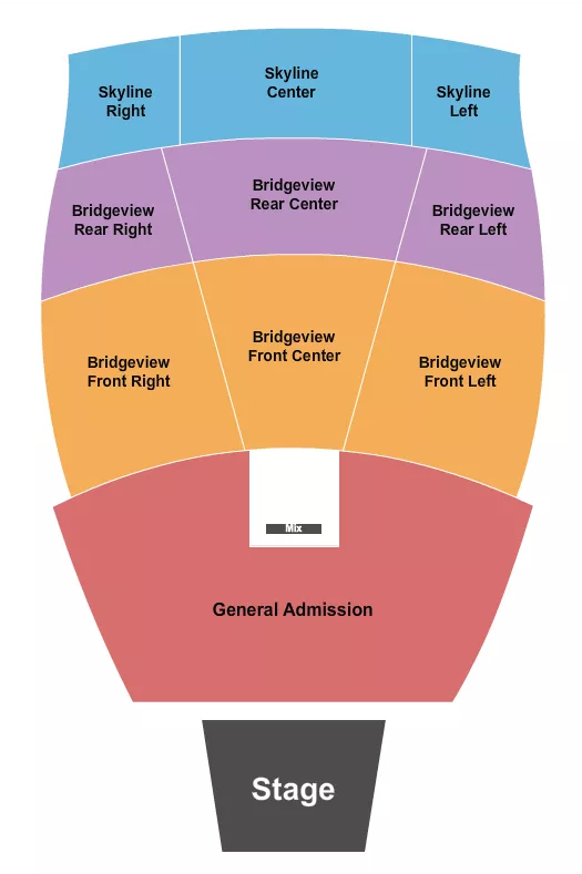 seating chart for The Rady Shell at Jacobs Park - Endstage GA - eventticketscenter.com