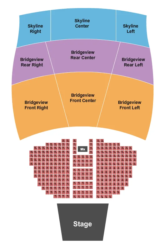 seating chart for The Rady Shell at Jacobs Park - Endstage Tables 2 - eventticketscenter.com