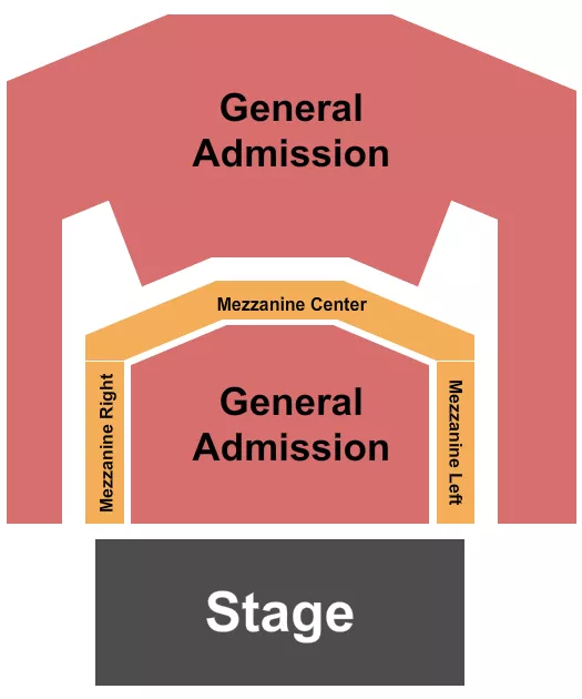 seating chart for The Rail - KY - Endstage GA/Mezz - eventticketscenter.com