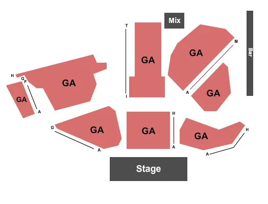 seating chart for The Railhead - Boulder Station Hotel Casino - General Admission - eventticketscenter.com