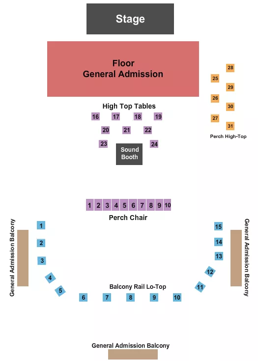 seating chart for The Ramkat - Endstage GA Floor 4 - eventticketscenter.com