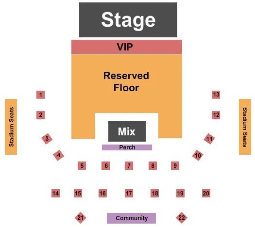 seating chart for The Ramkat - William Bell - eventticketscenter.com