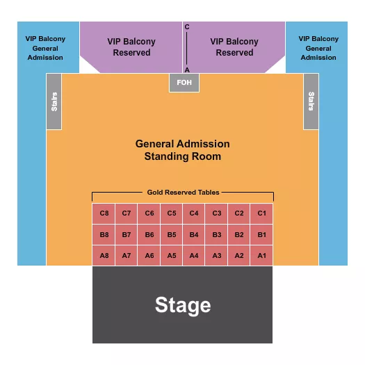 seating chart for The Rave - Milwaukee - Endstage GC - eventticketscenter.com